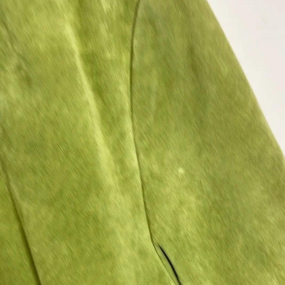 Colebrook Apple Green Real Suede Leather Jacket - Picture 6 of 8
